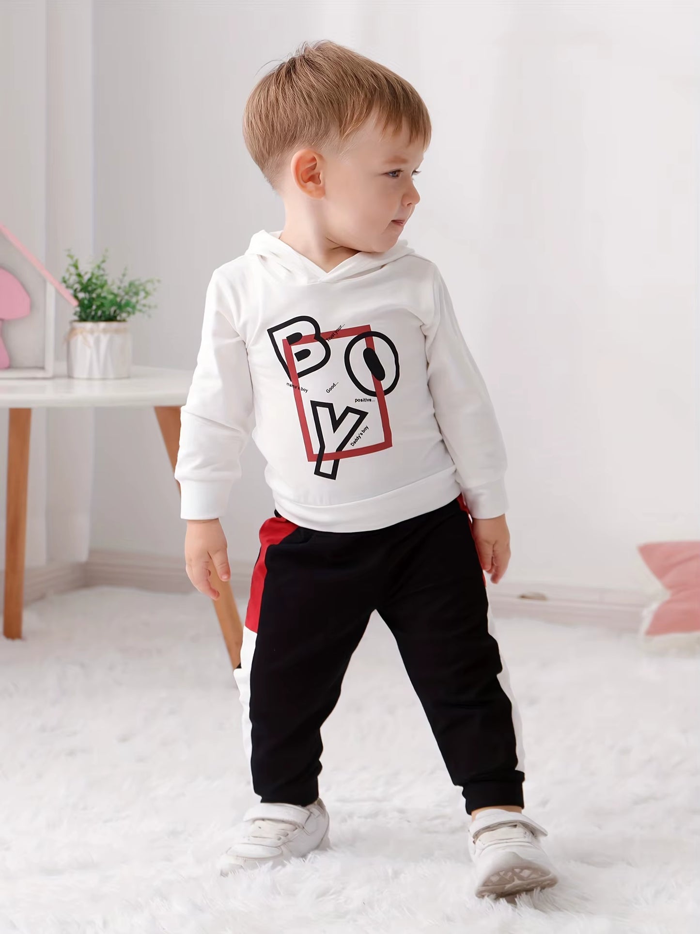 Baby Toddler Boy Clothes Fall Winter Outfit Long Sleeve Sweatshirts Pants Set 6-24 Months Boy Clothes
