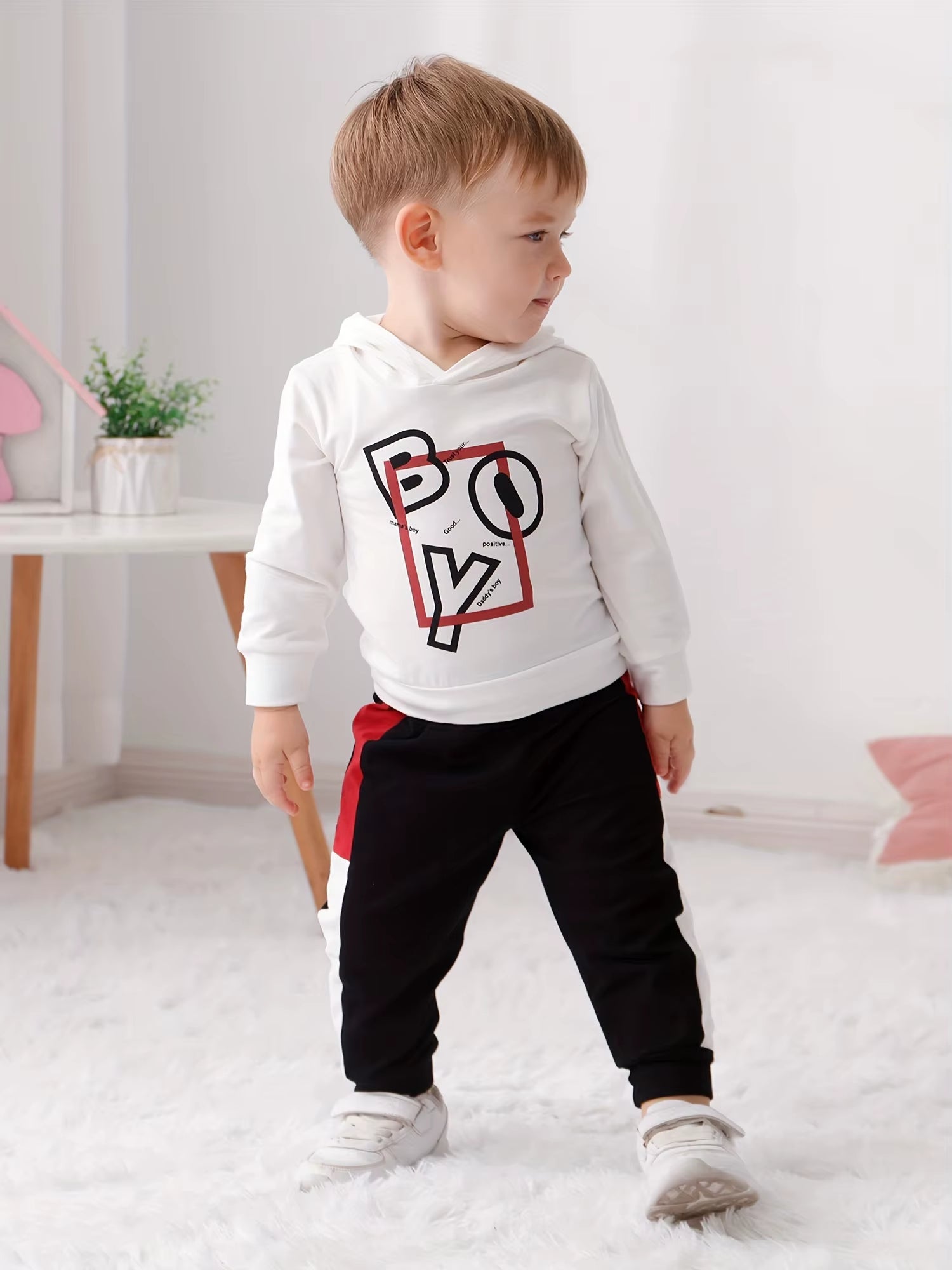 Baby Toddler Boy Clothes Fall Winter Outfit Long Sleeve Sweatshirts Pants Set 6-24 Months Boy Clothes