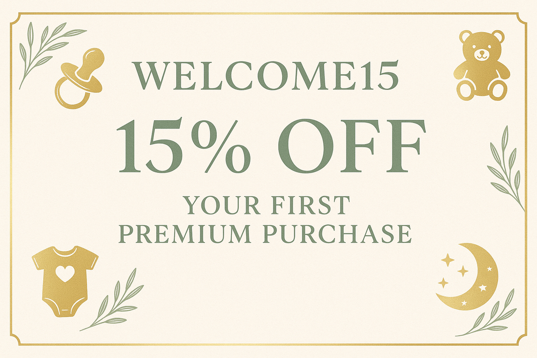 Premium WELCOME15 promotional banner